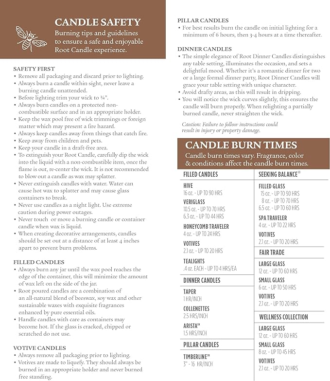 Root Candles Scented Candles Honeycomb Beeswax Blend Premium Handcrafted Candle, 12-Ounce 3-Wick, Citron & Bergamot