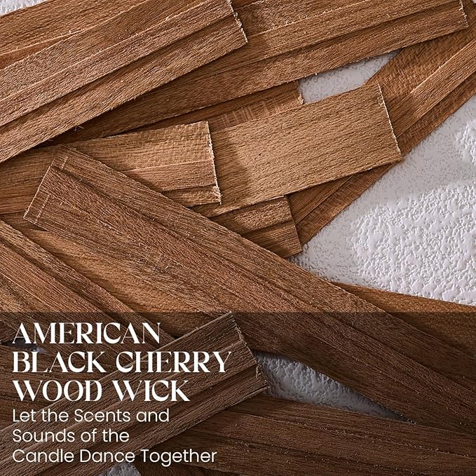 M&SENSE 16.6oz Natural Soy Large Jar Candle with Wooden Wick | Dark Rose Amber Scent | 95-Hour Burn & Long-Lasting Burn | Housewarming Gift for Men and Women