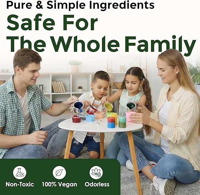 Christmas Green Candle Dye - Made in The USA - Premium Colorants - Highly Concentrated - Popular Colors for Paraffin or Soy Wax - Great for Professionals or Hobbyist - 25 Dye Chips