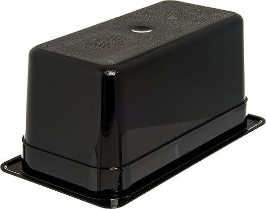 Carlisle FoodService Products StorPlus High Heat Food Pan, 1/3 Size, 6 Inches Deep, Black, 5 Litre Capacity, Plastic, No Lid