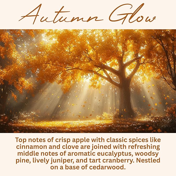 Wickless Fall Scented Candles for Candle Warmer Lamp, Many Scents to Choose, 100% Non-Toxic Soy Wax, Candle Melts for Warming Plate, Handmade in The USA (Autumn Glow)