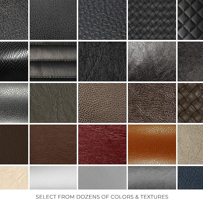 VViViD Bycast65 Brown Correct-Grain Faux Leather Marine Vinyl Fabric (25ft x 54")