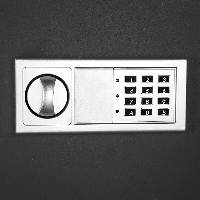 In-Wall Safe with Electronic Keypad and 2 Manual Override Keys - Protect Money, Jewelry, and Passports at Home or Business by Paragon Safes (Gray)